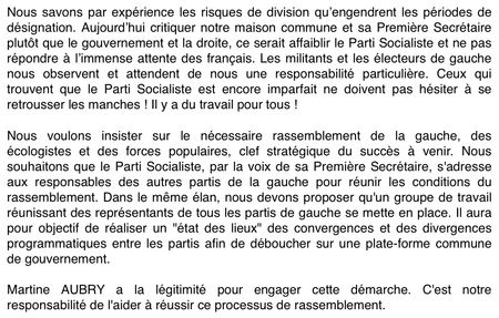 Rassembler pour 2012