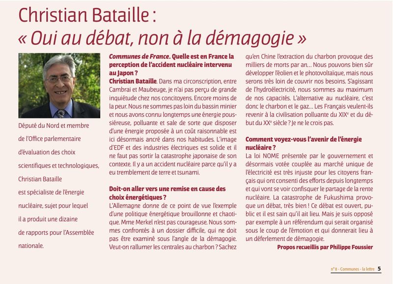 Article C.Bataille lettre FNESER