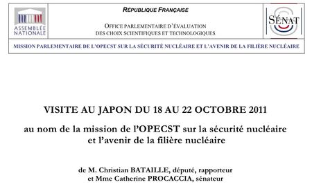 Rapport,visite Japon22102011