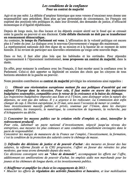 Contrat de majorité